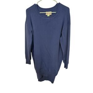 Saturday Sunday Oversized Blue Sweater Women's Size M Long Sleeve Slouchy Top